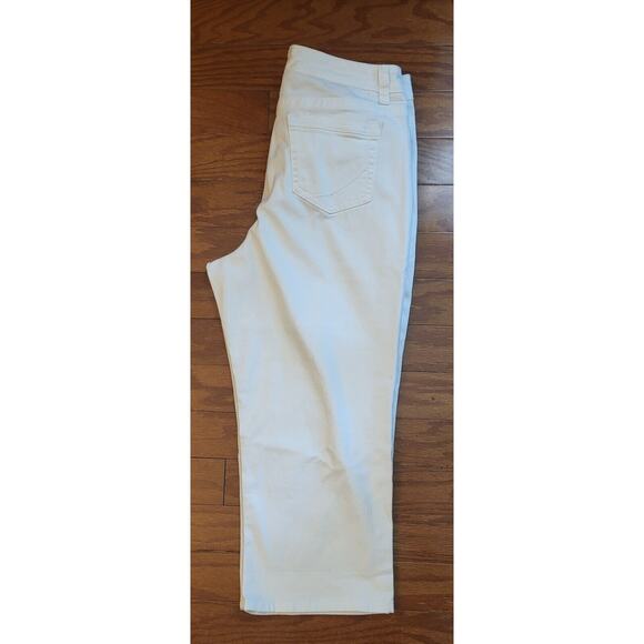 Sonoma Life Style Women Size 16 White Modern Capri Pants Jeans Mid Rise - Picture 5 of 12